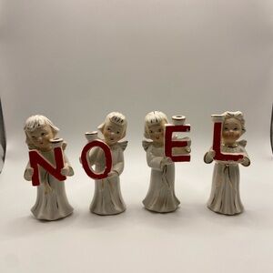 Vintage 1950s Japanese Relco Christmas Figurines NOEL